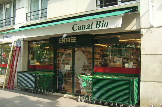 Aménagement d’une boutique Canal Bio à Paris